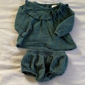 Cat & Jack Teal Ruffled Kids Set